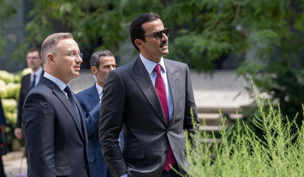 HH the Amir Affirms Aspiration to Deepen Relations Between Qatar, Poland